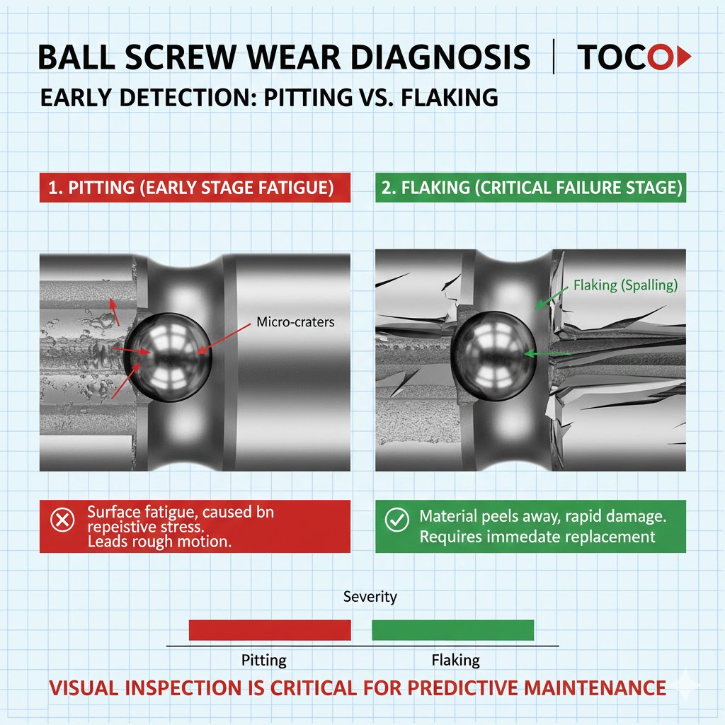 ball screw wear diagnosis